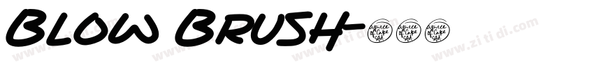 Blow Brush字体转换
